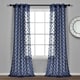 preview thumbnail 15 of 26, Porch & Den Millcrest Textured Dot Sheer Curtain Panel Pair - 84" x 38" Navy