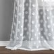 preview thumbnail 4 of 26, Porch & Den Millcrest Textured Dot Sheer Curtain Panel Pair - 84" x 38"