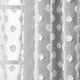 preview thumbnail 3 of 26, Porch & Den Millcrest Textured Dot Sheer Curtain Panel Pair - 84" x 38"
