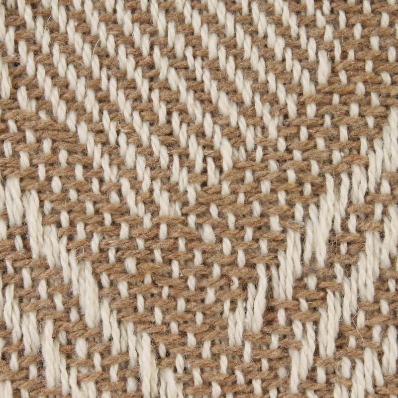 DII Basketweave Woven Throw, 50x60" with 3" Fringe, Stone, 1 Piece