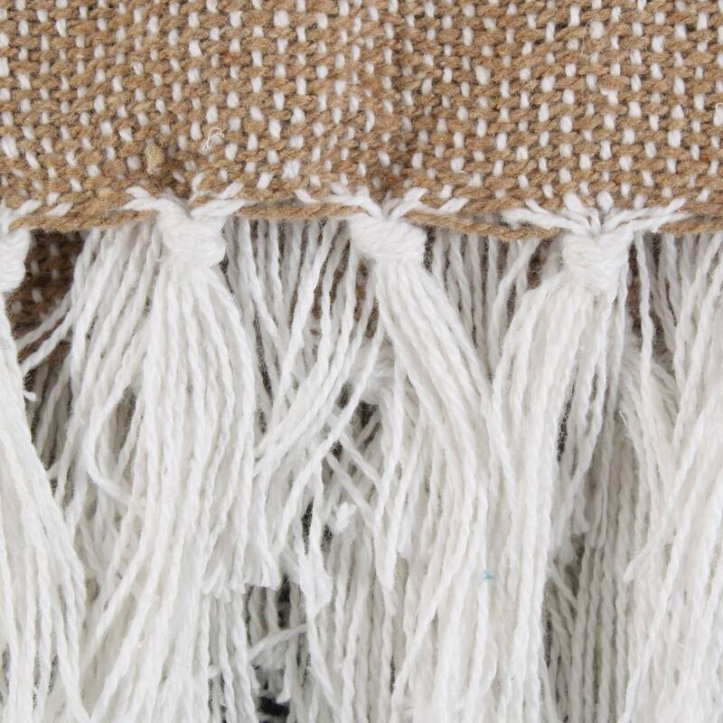 DII Farmhouse Woven Throw, 50x60" with 3" Fringe, Black, 1 Piece