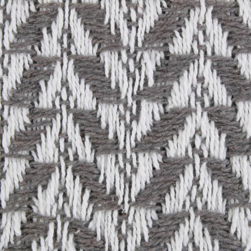 DII Arrowhead Woven Throw, 50x60" with 3" Fringe, Black, 1 Piece