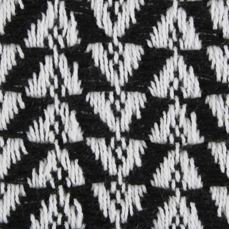 DII Arrowhead Woven Throw, 50x60" with 3" Fringe, Black, 1 Piece