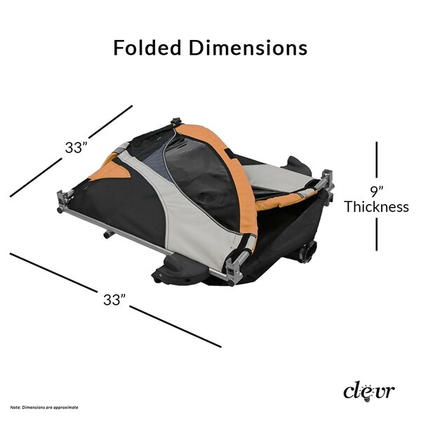 clevr 3 in 1 bike trailer