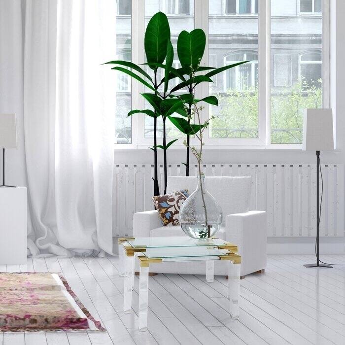 Dave 2-piece Acrylic Nesting Tables