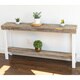 Roland Natural Wood Console Table with Industrial Metal Legs - Thumbnail 10