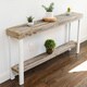 Roland Natural Wood Console Table with Industrial Metal Legs - Thumbnail 8