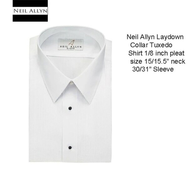 Classix Mens Colored Tuxedo Shirts 1//8 Inch Pleat Wing Collar