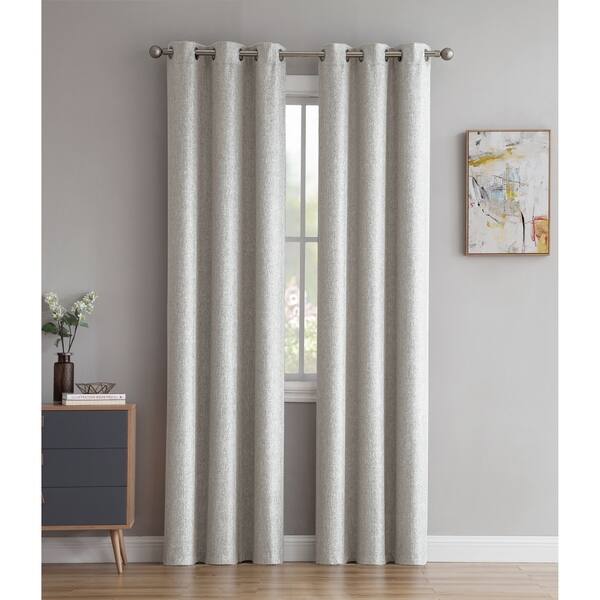 Shop Glendale Heavy Textured Blackout Window Curtain Panels 2 Pack