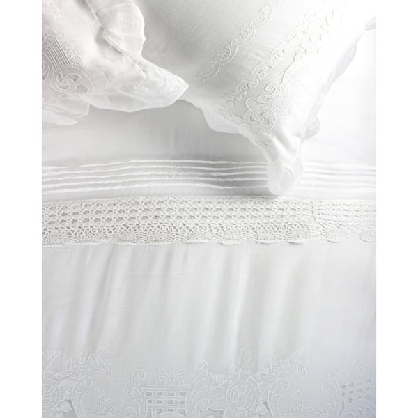 Shop Melange Home Tabitha Linen Duvet Set Free Shipping Today