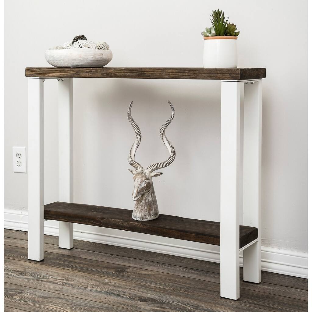 The Gray Barn Primrose Rustic Industrial Console Table