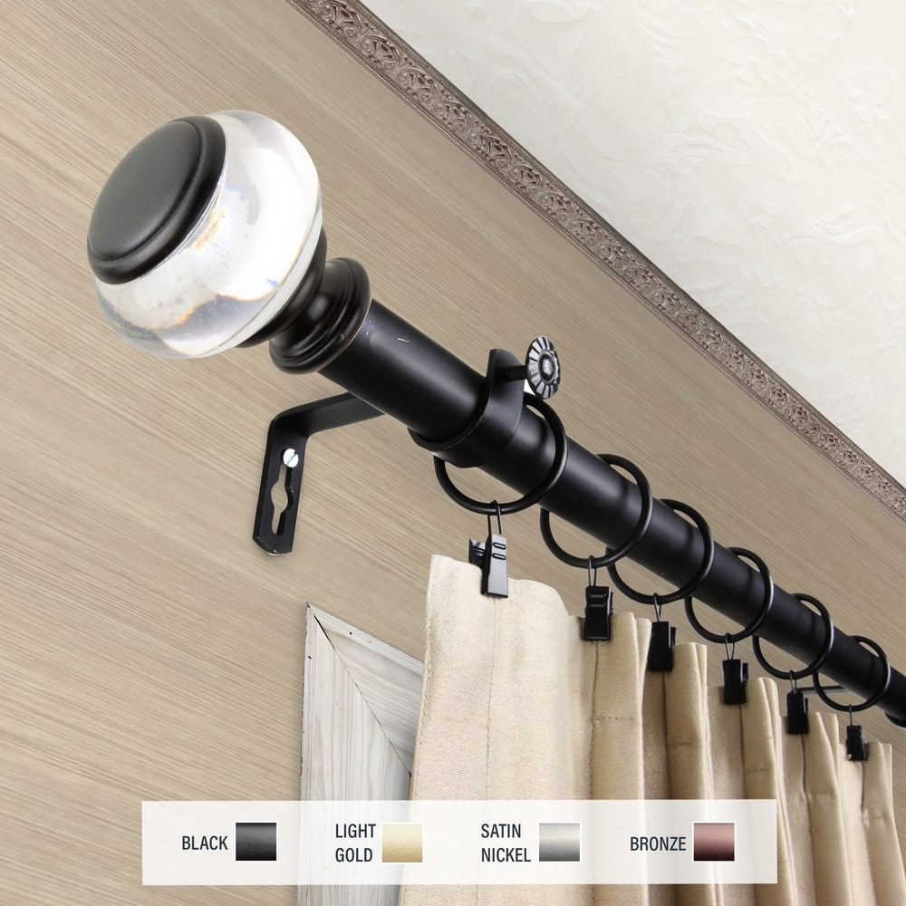 InStyleDesign Madelyn 1 inch Diameter Adjustable Curtain Rod