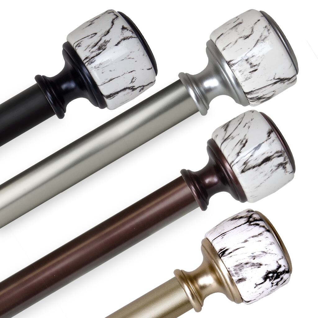 InStyleDesign Genesis 1 inch Diameter Adjustable Curtain Rod