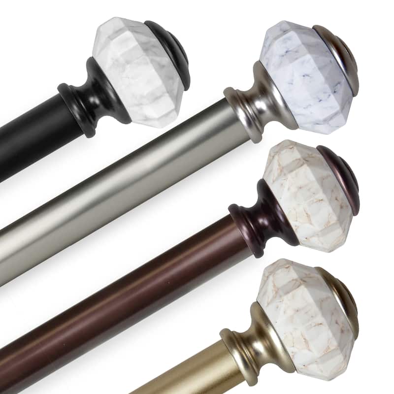 InStyleDesign Allison 1 inch Diameter Adjustable Curtain Rod