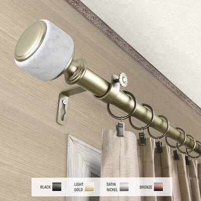 InStyleDesign Kinsley 1 inch Diameter Adjustable Curtain Rod