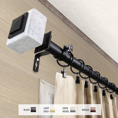 InStyleDesign Gabriella 1 inch Diameter Adjustable Curtain Rod