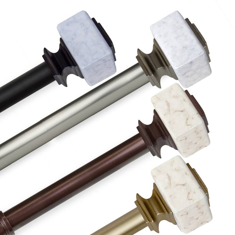 InStyleDesign Gabriella 1 inch Diameter Adjustable Curtain Rod