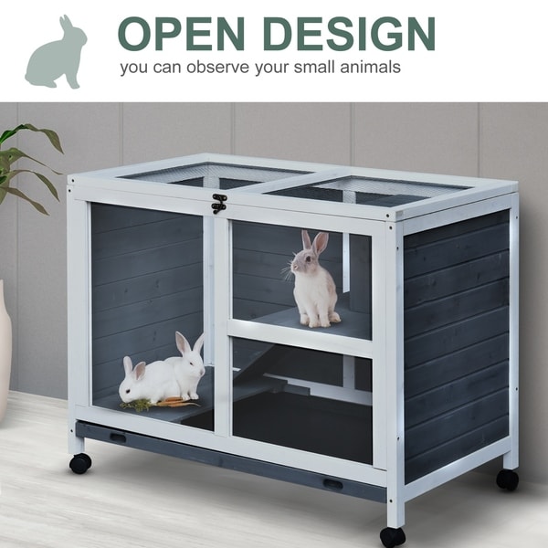 pawhut rabbit cage
