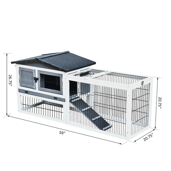 wire rabbit cages with tray