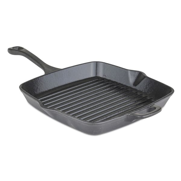 Kitchenaid Enameled Cast Iron Square Grill and Roasting Pan, 11-Inch