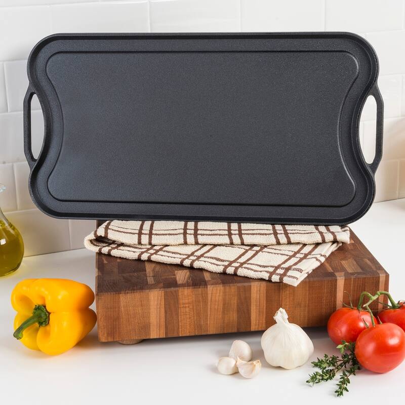 Viking Cast Iron 20" Reversable Grill/Griddle Pan (Pre-Seasoned)