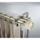 preview thumbnail 3 of 3, InStyleDesign Kinsley 1 inch Diameter Adjustable Double Curtain Rod 120 to 170 inches - Light Gold
