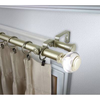 InStyleDesign Madelyn 1 inch Diameter Adjustable Double Curtain Rod