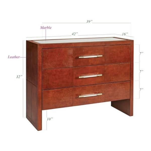 Shop Ginny Brown 3 Drawer Dresser Free Shipping Today