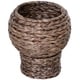 preview thumbnail 8 of 7, PawHut 20" Natural Braided Banana Leaf Elevated Cat Bed Basket with Cushion, Grey