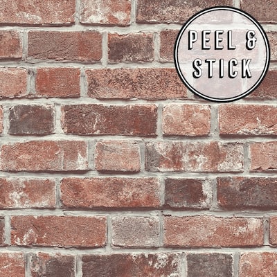 Transform Red Brick Peel and Stick Wallpaper