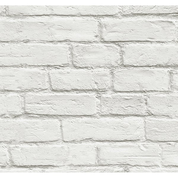 Transform White Brick Peel And Stick Wallpaper Overstock