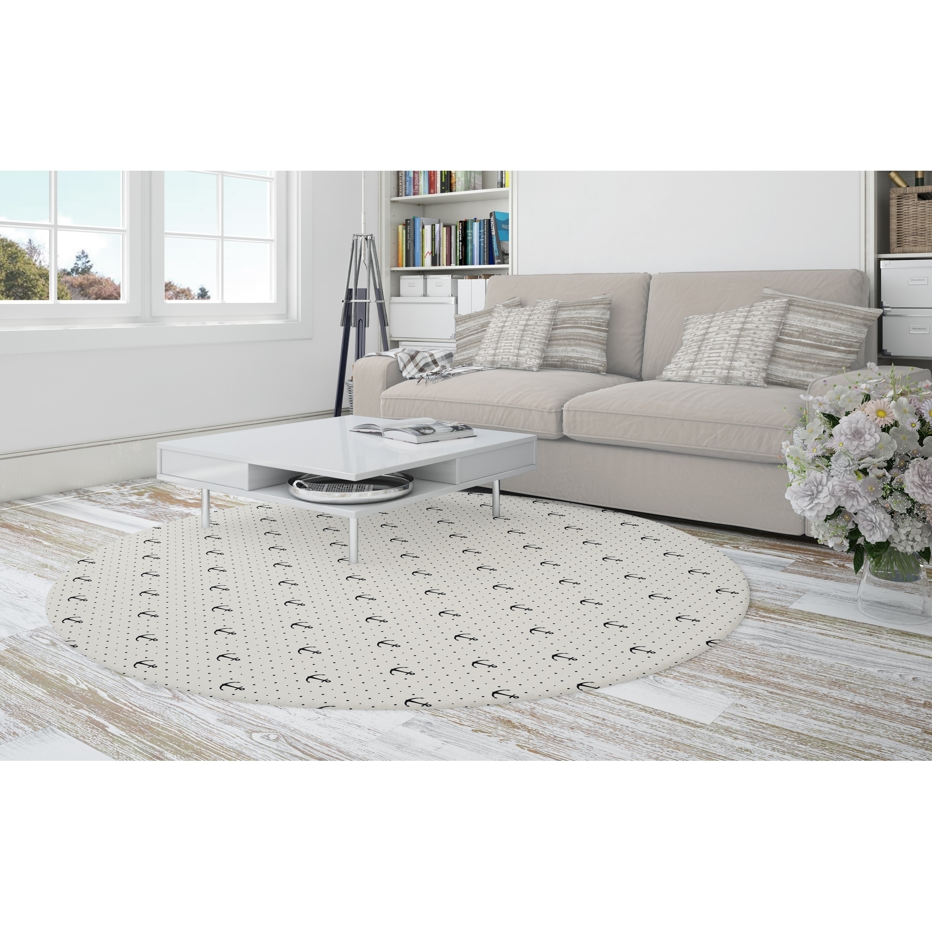 ANCHORS PARADISE Indoor Floor Mat By Kavka Designs - Bed Bath & Beyond -  31257895