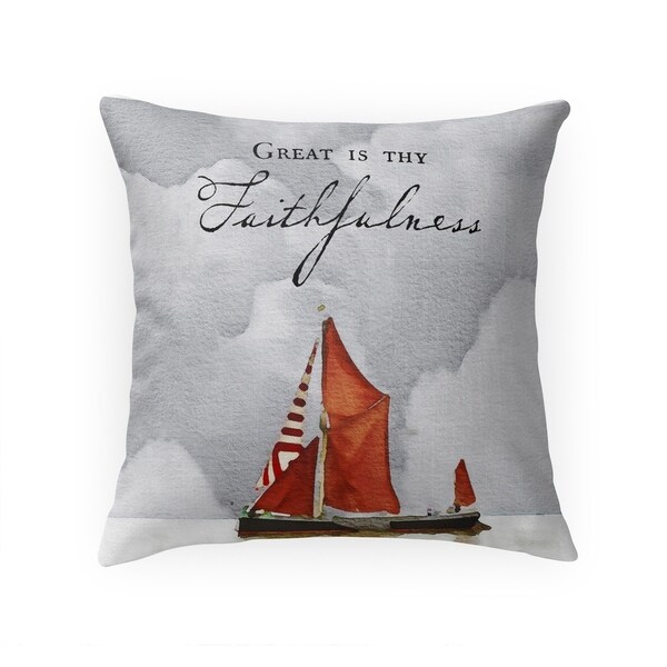 GREAT IS THY FAITHFULNESS Throw Pillow By Terri Ellis