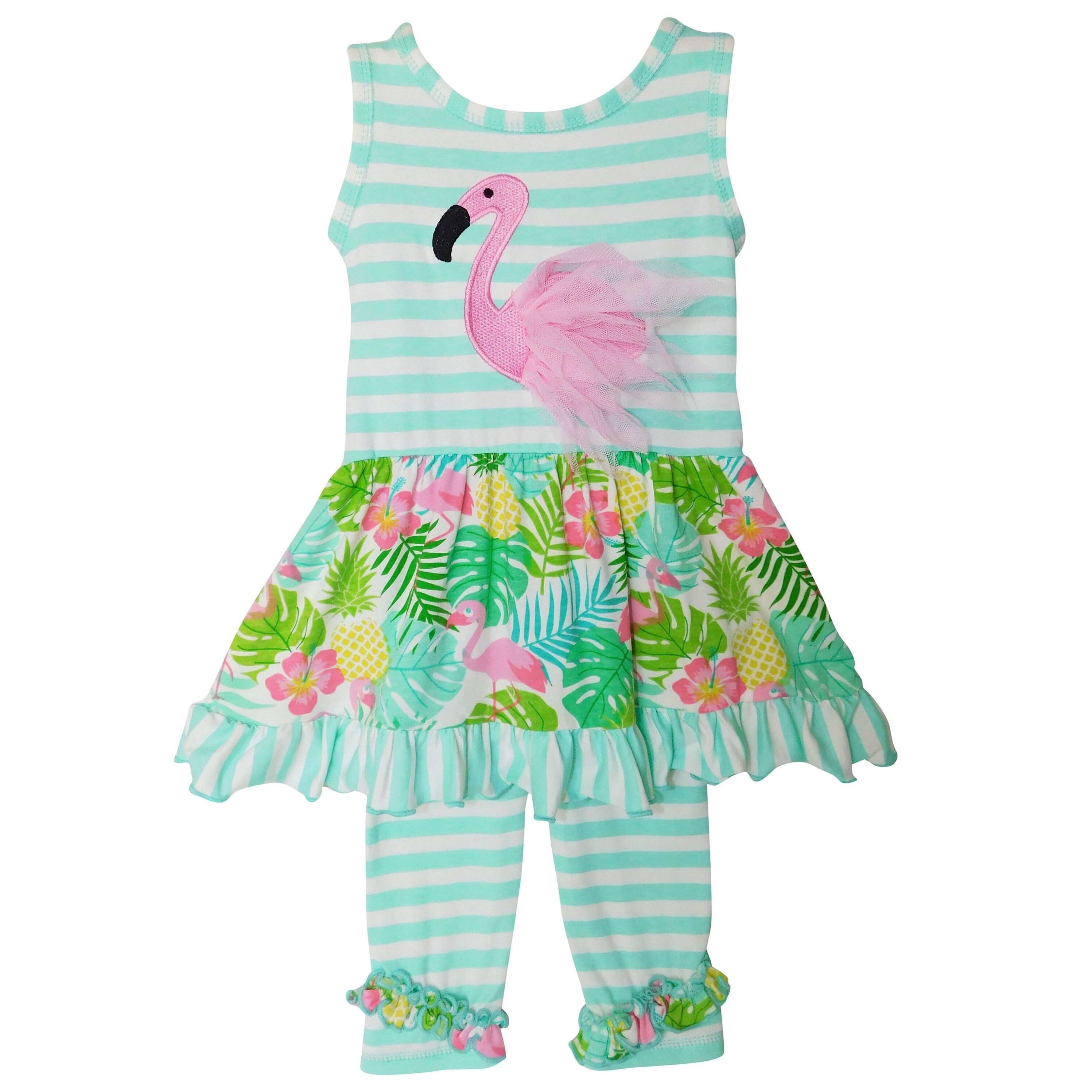 flamingo outfit baby girl