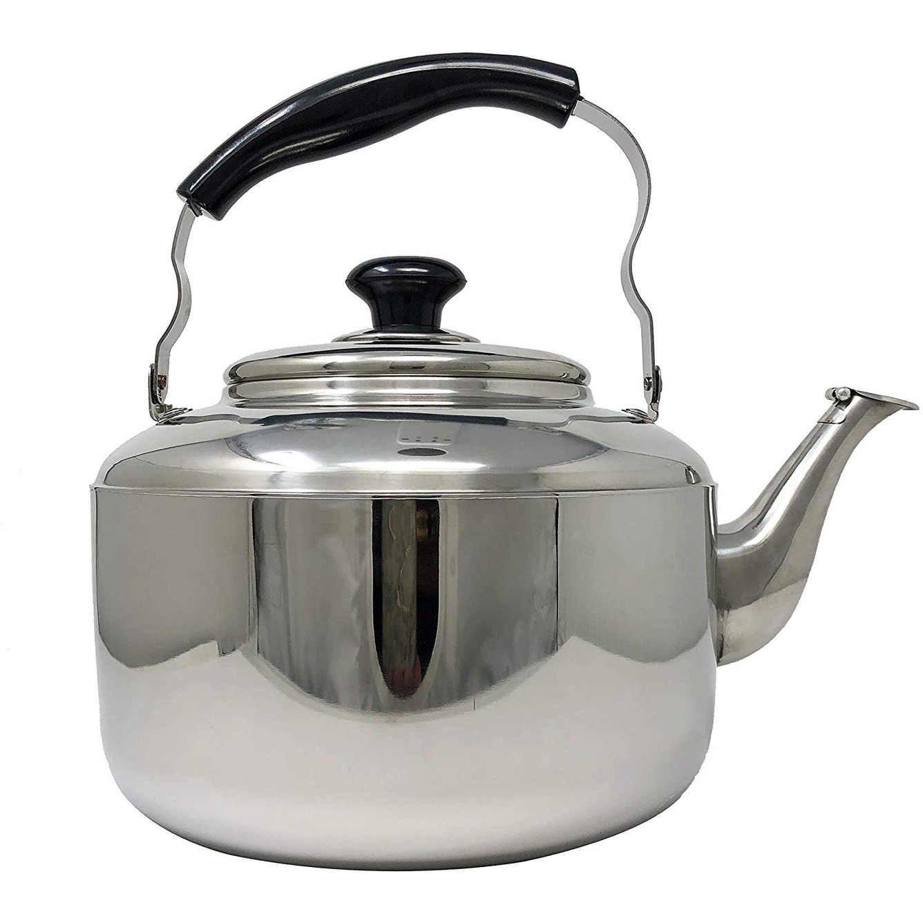 Stainless Steel Large 4.5 Liter Quart Whistling Tea kettle Pot and Infuser