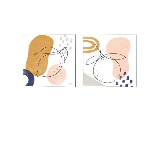 Laura Marshall 'Kitchen Table' Canvas Art (Set of 2)
