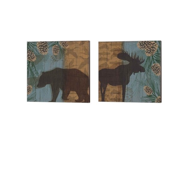 Tandi Venter 'Yellowstone Park' Canvas Art (Set of 2)