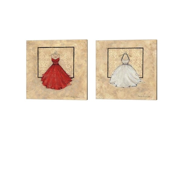 Andrea Stajan-ferkul 'Take Me Dancing' Canvas Art (Set of 2)