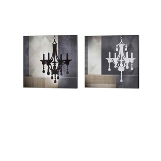 Noah 'Crystal Light' Canvas Art (Set of 2)