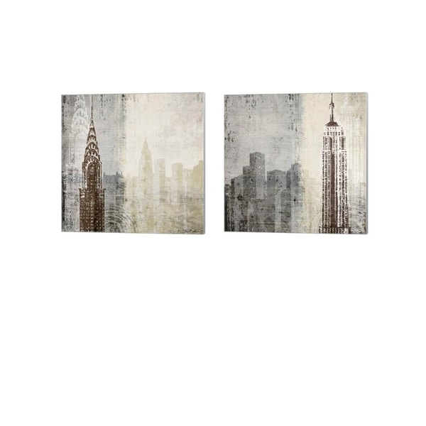 Tandi Venter 'Edifice' Canvas Art (Set of 2)
