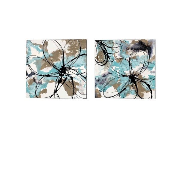 Natasha Barnes 'Free Flow' Canvas Art (Set of 2)
