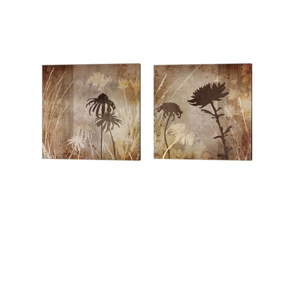 Tandi Venter 'Floral' Canvas Art (Set of 2)