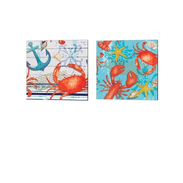 ND Art & Design 'New England Pattern' Canvas Art (Set of 2)