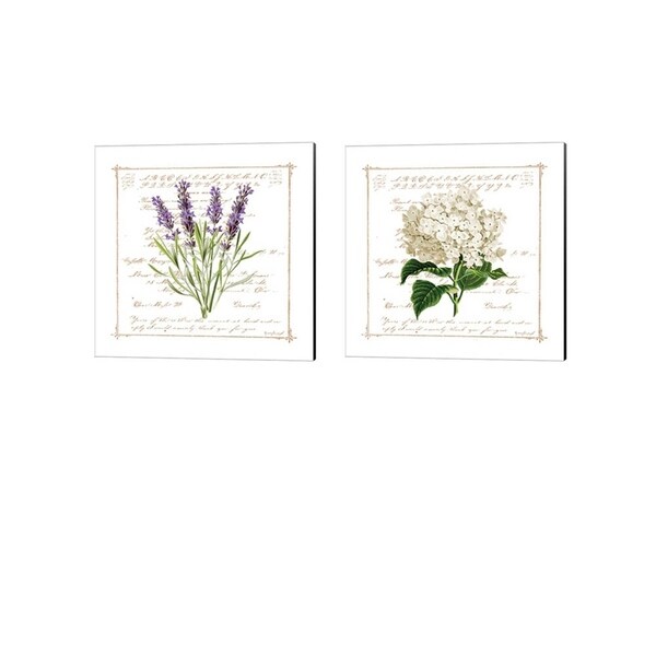 Jennifer Pugh 'Floral' Canvas Art (Set of 2)