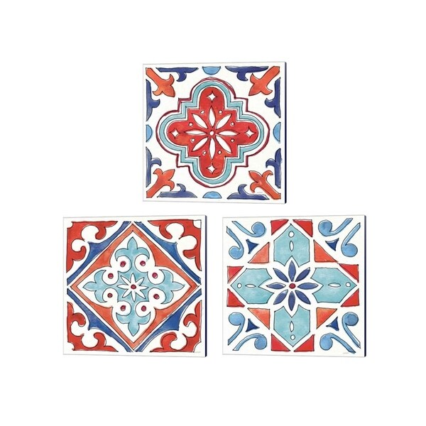 Anne Tavoletti 'Americana Mood' Canvas Art (Set of 3)