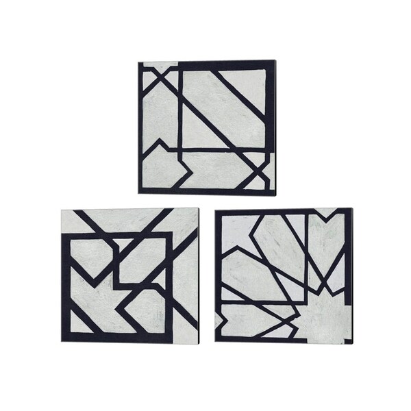 Melissa Wang 'Broken Square' Canvas Art (Set of 3)