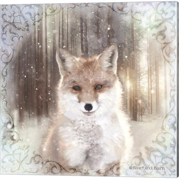 Bluebird Barn Enchanted Winter Fox Owl Raccoons Canvas Art Set Of 3 Overstock 30587444