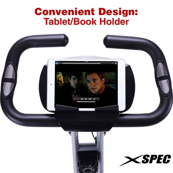 xspec upgraded dual recumbent foldable exercise bike