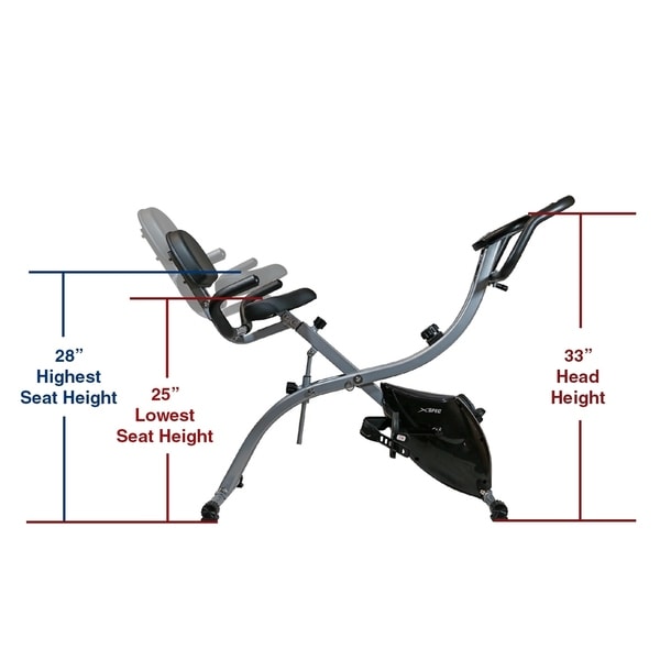 xspec upgraded dual recumbent foldable exercise bike