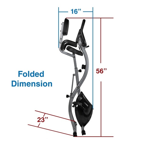 xspec upgraded dual recumbent foldable exercise bike